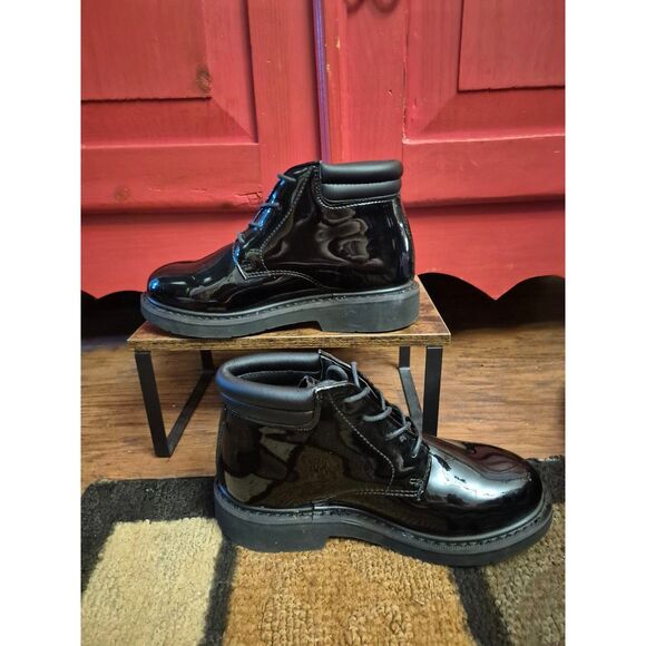 Rocky M 6 W 8 Dress Leather High Gloss 5" Soft Toe Chukka Service Boot FQ00500-8 - Picture 2 of 6